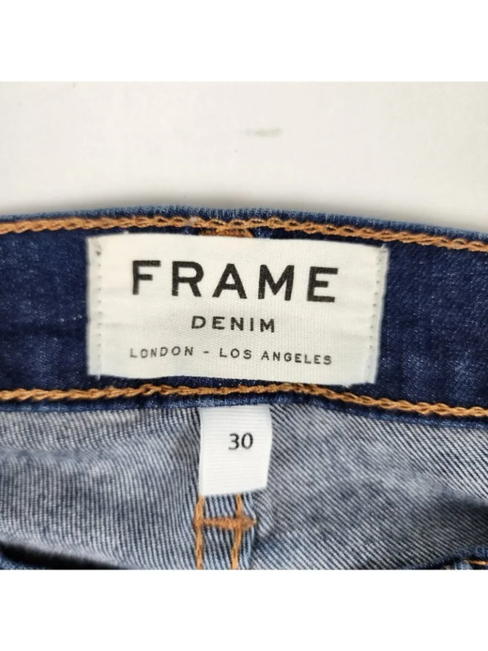 Frame Pants Womens 28x29 Blue Le Skinny de Jeanne Denim USA